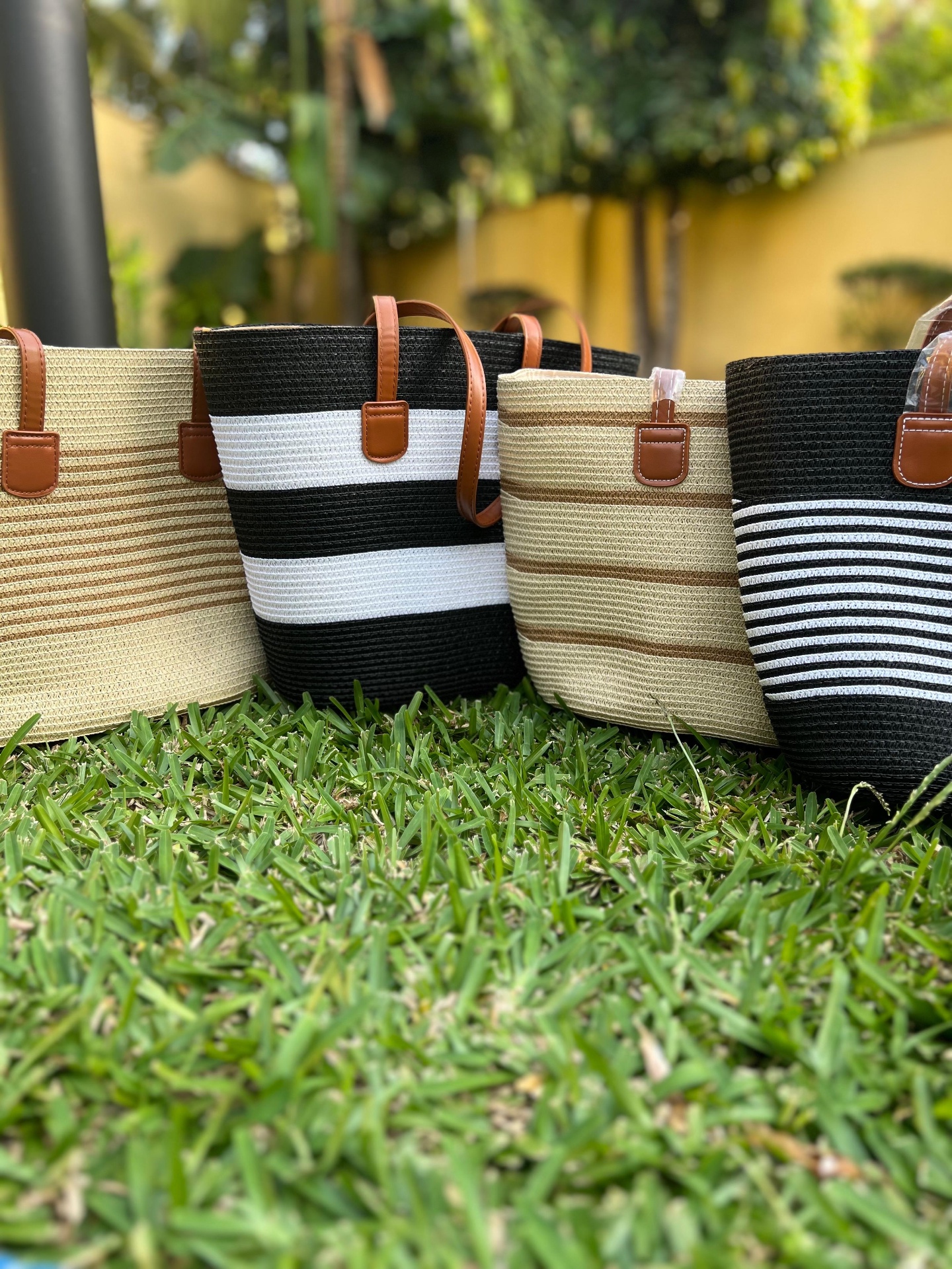 Woven Tote Lineup — Bags & Accessories by Caroline Mami Walter